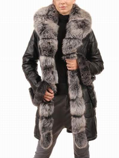 doudoune fourrure veritable femme